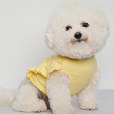 Baidamsumi 素色短版狗狗上衣, 黃色