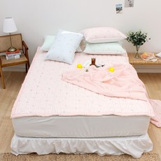 CHOUETTROOM Oh My Duck 泡泡紗夏季床墊, 粉紅色