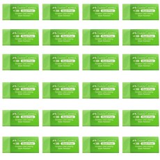 FABER-CASTELL 輝柏 無塵橡皮擦, 24個, 柔和的綠色