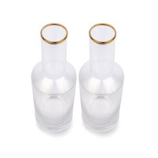 Glassdew 金邊水瓶 2入, 混合顏色