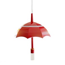 Lucia雨傘3段變換餐桌吊燈, 紅色的