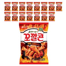 롯데제과 치먹스파이시 꼬깔콘 과자, 72g, 16개