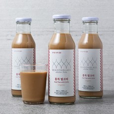 유기가공식품 인증 홍차 밀크티, 365ml, 3개