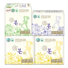 OCBON 本恩 金牌薄款蝶翼衛生棉 中型 16片 2包+大型 14片+夜用型 8片, 1組