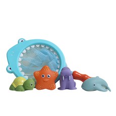bable puary 海洋動物造型撈魚玩具組 5入, 混色