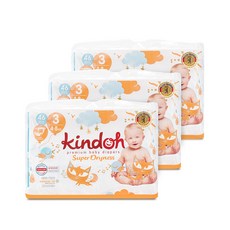 Kindoh 康兜 Super Dryness 瞬吸乾爽黏貼型尿布, M, 138片