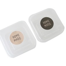 PP내열정사각 350 용기 50p + 홈메이드스티커 크라 25p + 초코 25p, 1세트