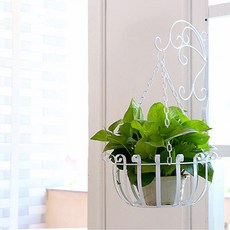 復古壁掛式花盆架, 白色, 1個