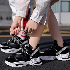 올나인 여성용 컬러 스트릿 패션 운동화