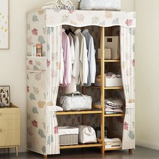 가팡 단풍잎 원목 옷걸이 수납장 소, 혼합색상