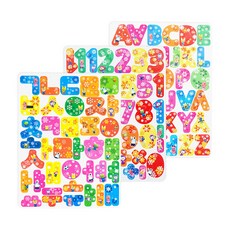 Pororo板石教具套組韓文+數字+英文, 混色