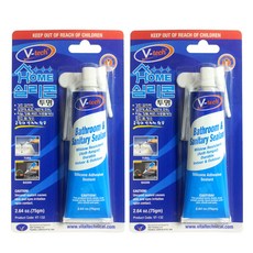 V-tech 家用矽膠 VT132 透明 75g, 白色, 2條
