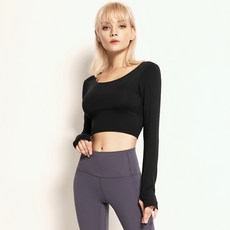 Naya Style 女款瑜珈長袖T恤 A-961-4