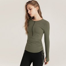 Naya Style 女款瑜珈半拉鍊上衣 A-922-1