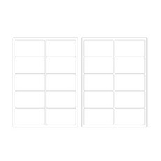 BlueMato A4標籤9白, 10格, 2個