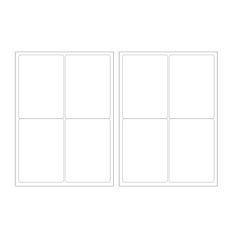 BlueMato A4標籤12白, 4個空格, 2個