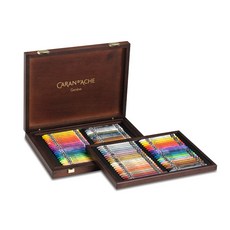 CARAN D'ACHE 瑞士卡達 Neo color 1+2蠟粉木盒, 80色, 1組