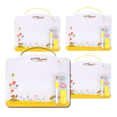 Bluemato 迷你磁吸白板 黃色 4入