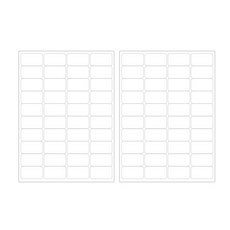 BlueMato A4 標籤 2 白色, 40格, 2個