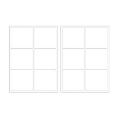 BlueMato A4標籤11白, 6個空格, 2個