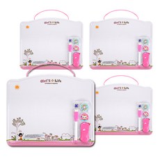 블루마토 미니 자석 화이트보드 핑크 4p