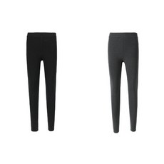 TheSirup 女款柔軟春季羅紋9分內搭褲2件組