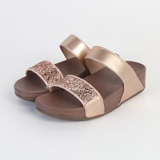 ZAMBI 女子閃亮的亮片墊拖鞋4.5厘米, 粉色的, 230