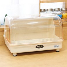 餐具瀝水盒 2號 32*25*22.5cm, 米色, 1層, 1組