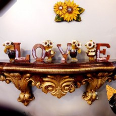 Love貓頭鷹擺飾 4種組, 單色