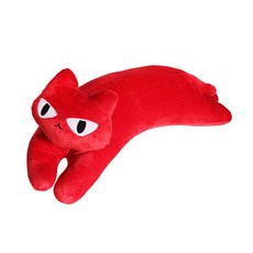 ANINARA Hello Cat Ara 療癒長抱枕, 紅色