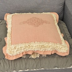 Gobiteu方形沙發靠墊 50, 粉色的