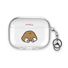 WAVESTUDIO AirPods Pro 透明保護殼 + 掛環組, 單一商品, 紅柿季節 紅柿屁屁, 1個