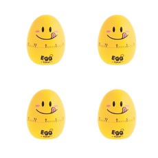 廚房機械式雞蛋烹飪計時器, 黃色的, 4個