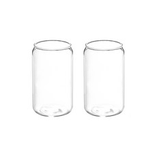 홈카페 비어 캔 글라스 400ml, 2개