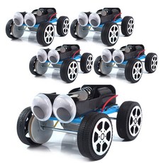 Teachers STEAM 科學教具 橡皮筋動力車 DIY製作套組 SC-20, 5套