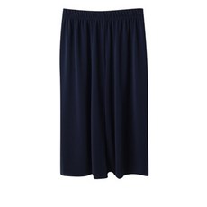 LINDASHOP 女款素色綁帶闊腿長褲