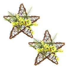 Blur Mart假花壁掛五角形吊飾居家裝飾 2入, TYPE6