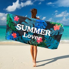 Envy Summer Lover 沙灘巾, 復古黑, 1個