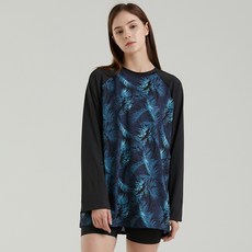 에이치머스 여성용 키프로스 오버핏 긴팔 래쉬가드, 혼합색상