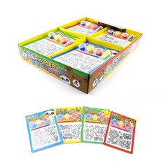 窗戶裝飾貼紙亮片粉 4種*5入, 混色, 1套