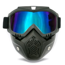 EMPIRE 鏡面護目鏡面罩 GOG1600, 黑色 + 鏡面彩虹