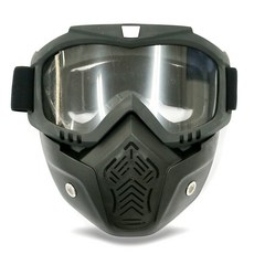EMPIRE 鏡面護目鏡面罩 GOG1600, 黑色 + 透明