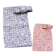 EziBaby 絎縫背帶 5分款 2入, 熊熊格紋款(海軍藍)+熊熊格紋款(紅色)