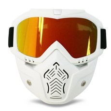 EMPIRE 鏡面護目鏡面罩 GOG1600, 白色 + 鏡面金