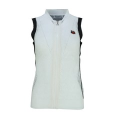 KIM YOUNG JOO SPORTS 女式側線彩色針織拉鍊背心 AVYJ6010M0