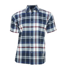 Ferra US 男士大格紋短袖高爾夫襯衫 CTYJ2016M0