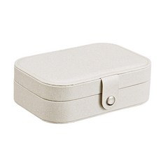 2단 쥬얼리 악세사리 보관함 아이보리 SIN-0192, 1개