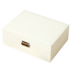 米託 珠寶飾品收納盒, 1個, 白色