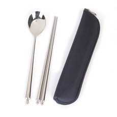 GOLDENBELL Leon 餐具 + 餐具套組, 餐具（單色），餐具屋（海軍）, 湯匙+筷子, 1套