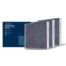 아이나비 PM2.5 초미세 활성탄 정전 차량용 에어컨 / 히터 필터, 13호, 3개